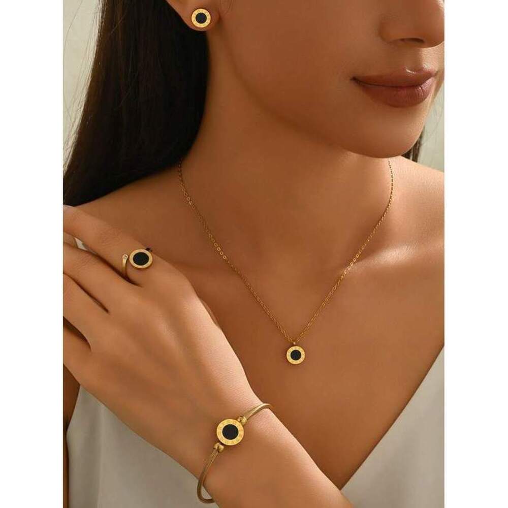 European & American Style Stainless Steel Bracelet, Ring, Necklace, Earring